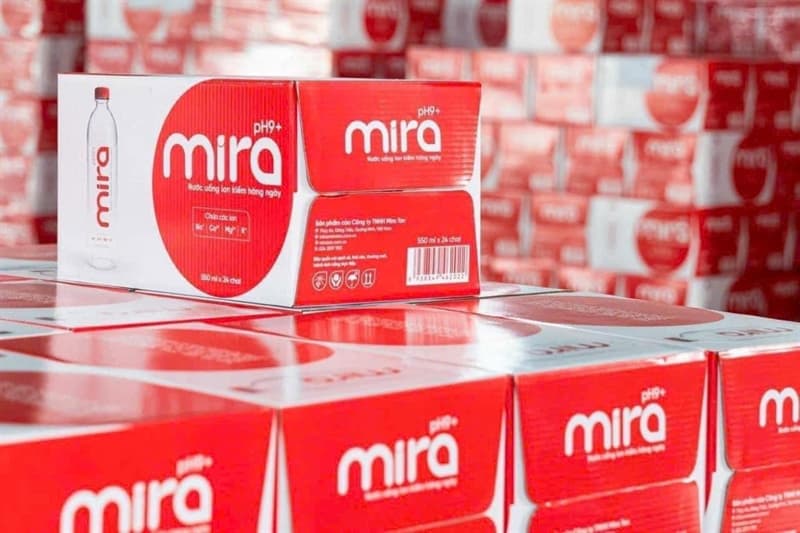 Nước Mira pH 9 550ml x 24 Chai thumbnail 4