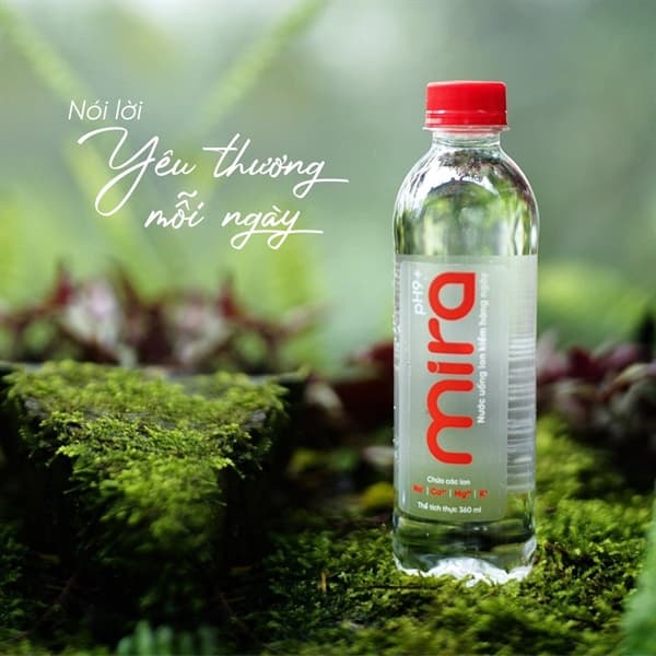 Nước Mira pH 9 550ml x 24 Chai - Image 1