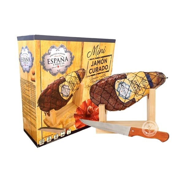 Đùi Heo Trắng Muối Jamón Curado Mini 1KG - Image 1