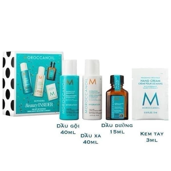 Set Gội - Xả - Dưỡng Tóc Moroccanoil Mini - Image 1