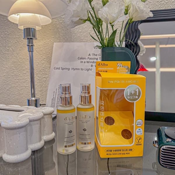 Set Xịt Khoáng D’alba Premium Vegan Hàn Quốc - Image 1
