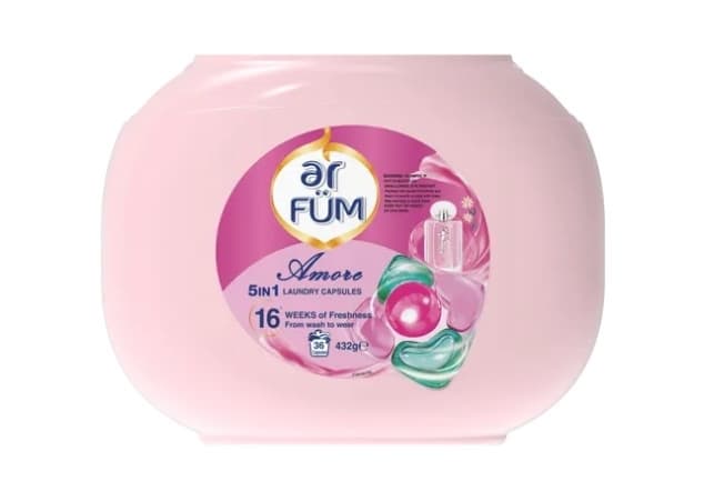 Viên Giặt Xả Arfum 5 IN 1 Amore Hồng Úc - Hộp 36 Viên