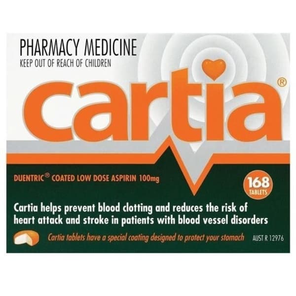 Thuốc Chống Đột Quỵ Cartia Úc 100mg Hộp 168 Viên - Image 1