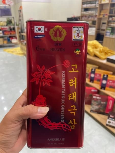 Thiên Sâm Mukangwa Korean Taekuk Ginseng Hộp Đỏ 300g VVIP - Image 1