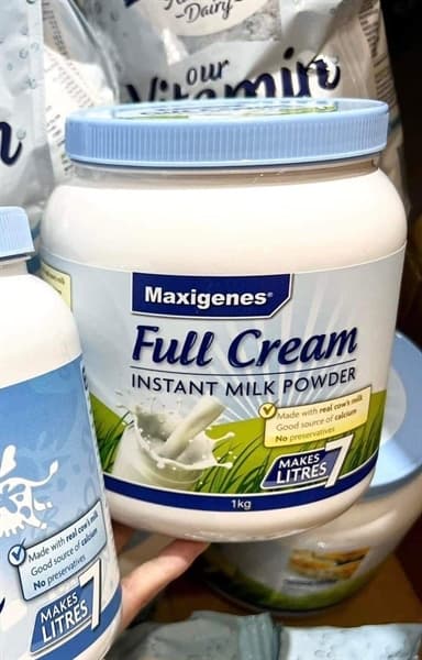 Sữa Maxigenes Full Cream Instant Milk Powder Úc 1Kg - Image 1