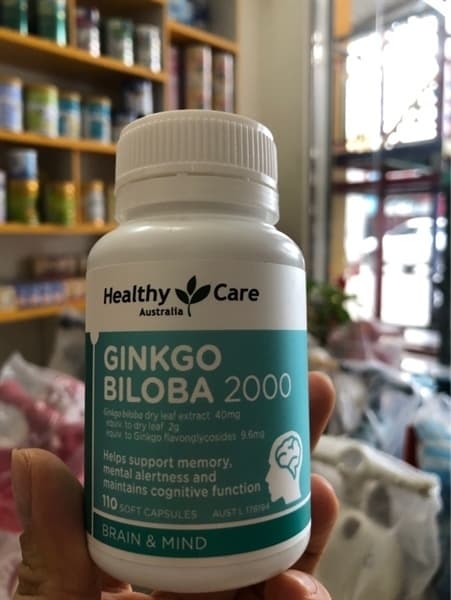 Bổ Não Ginkgo Biloba 2000 Úc 110V - Image 1