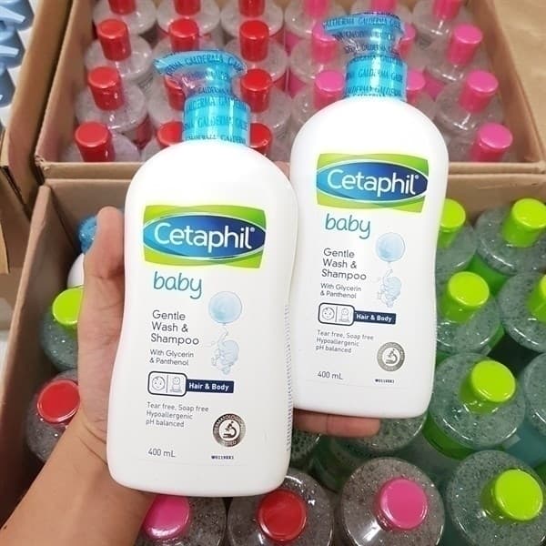 Sữa Tắm Gội Cetaphil Baby Gentle Wash & Shampoo With Glycerin & Aanthenol Úc 400ml - Image 1