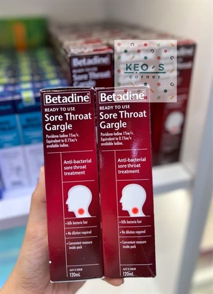 Nước Súc Họng Betadine - 120ml Úc - Image 1