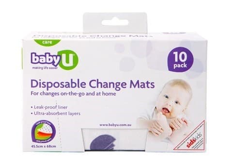 Baby U Disposable Change Mats 10 Pack - Image 1