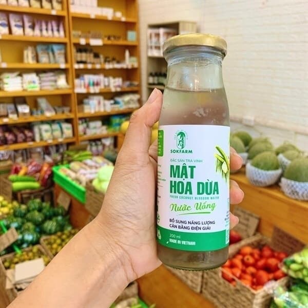NƯỚC UỐNG MẬT HOA DỪA CHAI 200ML Combo 5 Chai - Image 1