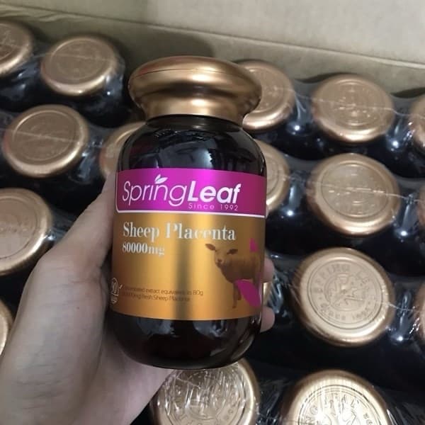 VIÊN UỐNG NHAU THAI CỪU SPRING LEAF PREMIUM SHEEP PLACENTA - Image 1