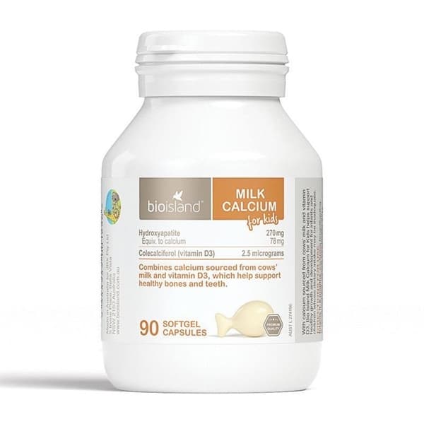 BIO ISLAND MILK CALCIUM 90 CAPS - Image 1