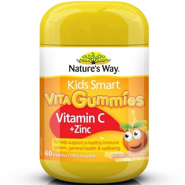 KẸO DẺO NATURE'S WAY VITA GUMMIES VITAMIN C + ZINC 60 VIÊN ÚC - Image 1