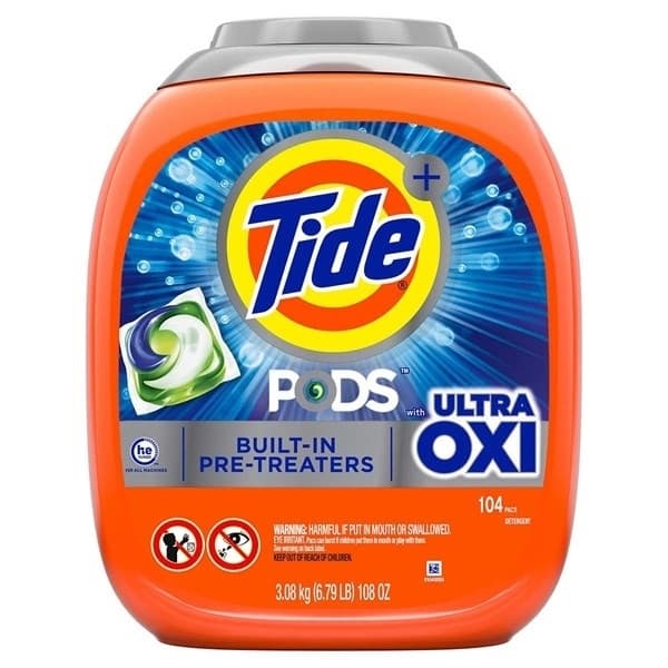 VIÊN GIẶT TIDE PODS LIQUID - IN ULTRA OXI 4-IN-1, 104 VIÊN - Image 1