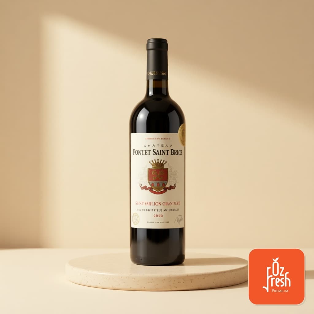 Rượu vang đỏ Chateau Saint Brice 2020 Pháp 14% 750ml
