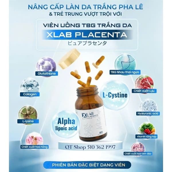 Nước Uống TBG Xlab Glutathion Trắng Da Dạng Nước Nhật Bản - Hộp 10 Lọ - Image 1