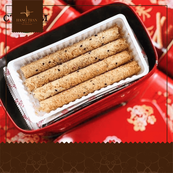Bánh Cuộn Serena Vị Mè SESAME - Hộp Hoa Anh Đào 515gram