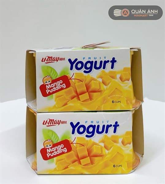 Thạch Rau Câu Vị Xoài Mango Pudding Fruit Yogurt - Lốc 6 Cái