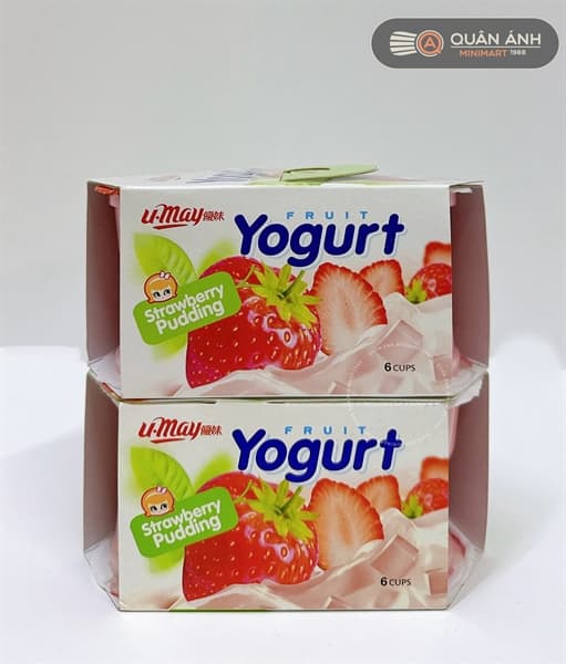 Thạch Rau Câu Yogurt Fruit Vị Dâu Tây - Lốc 6 Cái