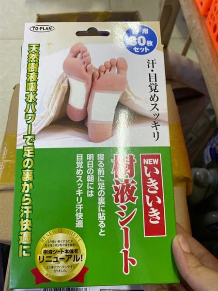 Miếng dán chân khử độc tố to-plan kenko Nhật Bản 30 Miếng