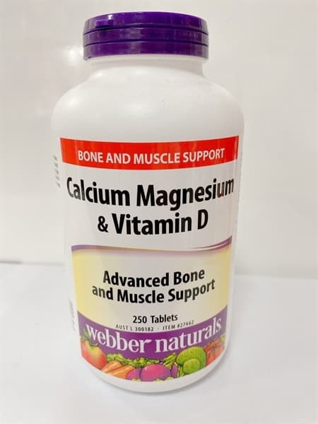 Webber Naturals Calcium Magnesium Vitamin D h/250v 650g - Image 1
