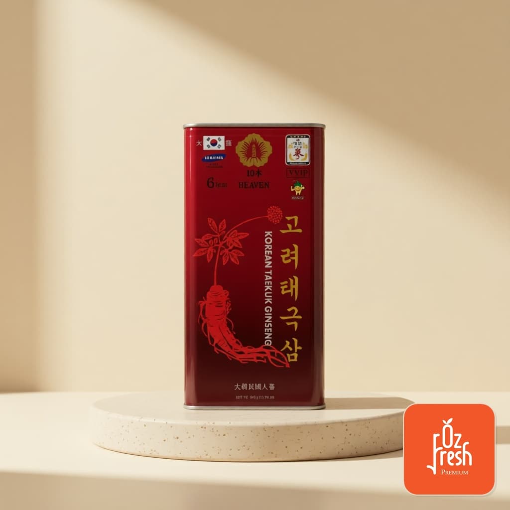 Thiên Sâm Mukangwa Korean Taekuk Ginseng Hộp Đỏ 300g VVIP