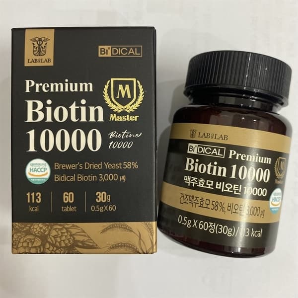 Viên Uống Mọc Tóc Premium Biotin 10000 Hàn Quốc - 60 Viên
