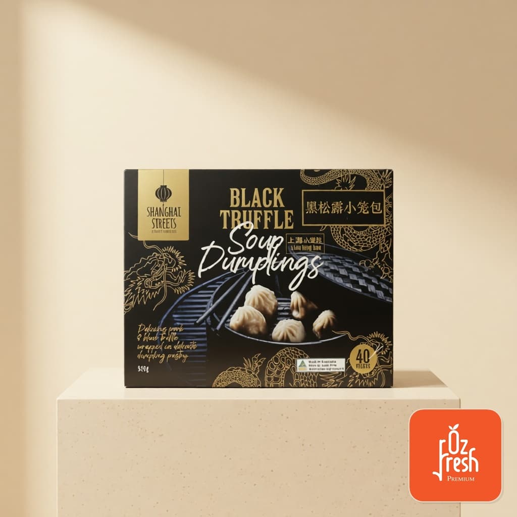Tiểu Long Bao Soup Dumplings Nhân Nấm Black Truffle Úc - Hộp 40c