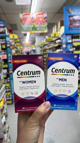 Vitamin Tổng Hợp Centrum For Men Úc 90 Viên