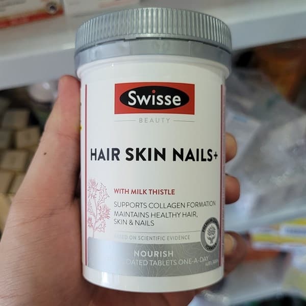 Viên Uống Hỗ Trợ Da Móng Tóc Swisse Ultiboost Hair Skin Nails+ Úc - Hộp 100 viên