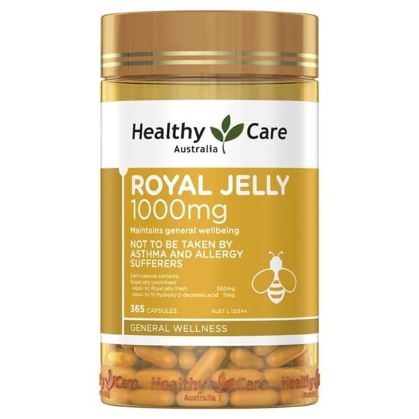 Viên Uống Sữa Ong Chúa Healthy Care Royal Jelly 1000 - Hộp 365 Viên