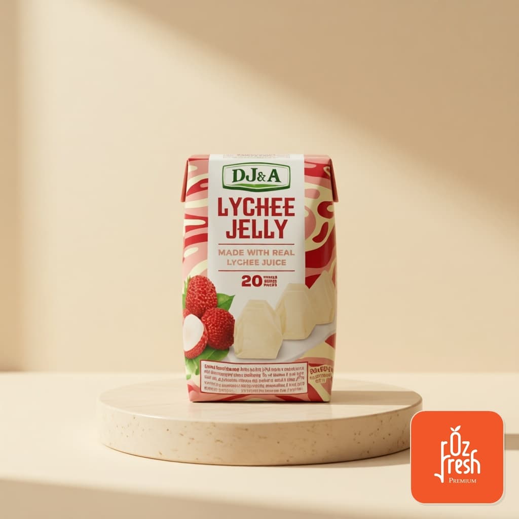Thạch Vải Lychee Jelly DJ&A - 20 gói