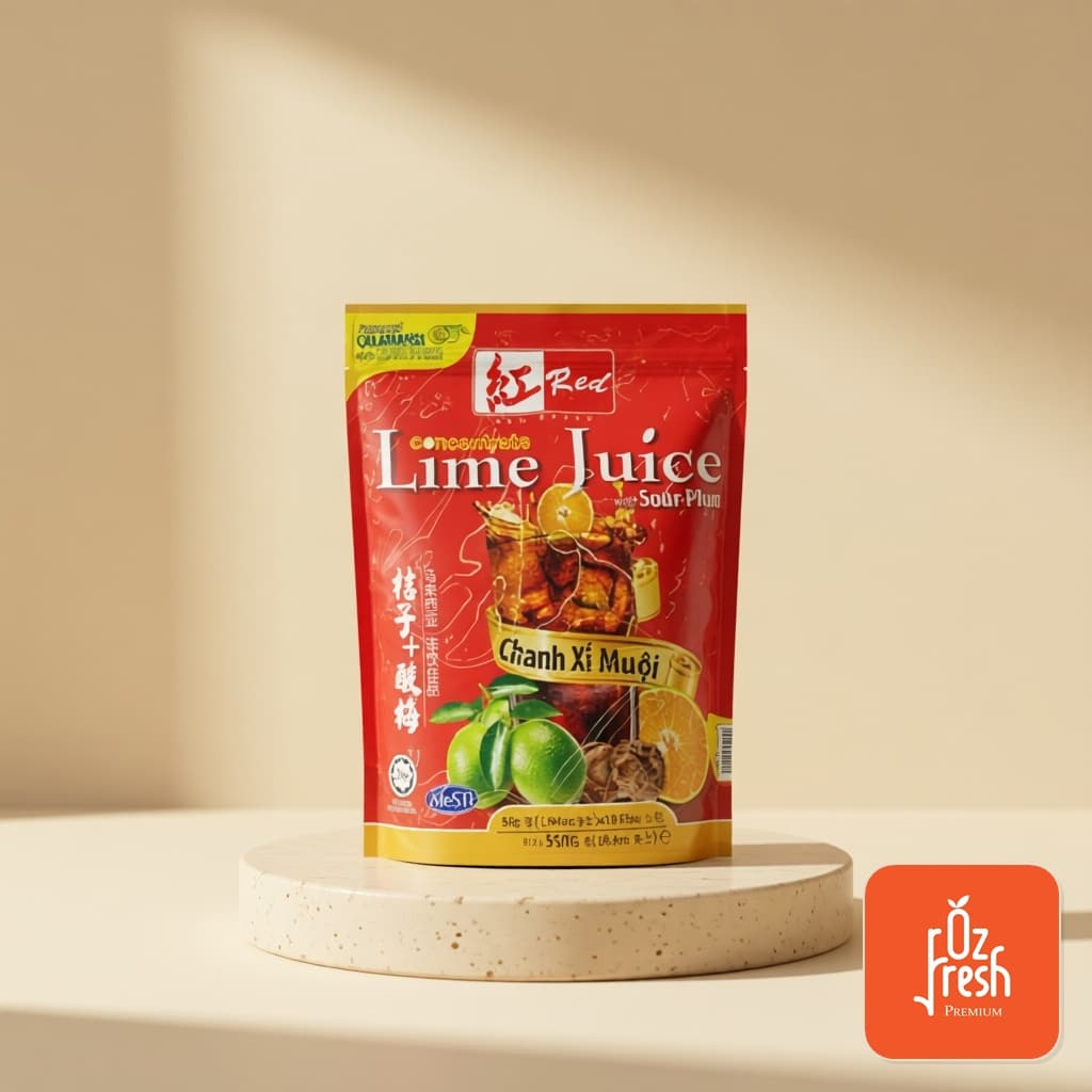 Trà Chanh Xí Muội Lime Juice Malaysia Túi 10 Gói
