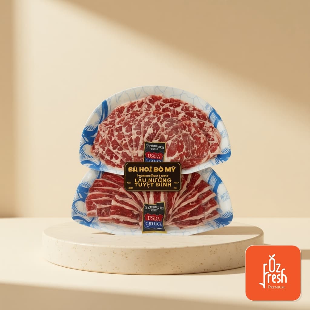Thịt Ba Chỉ Bò Mỹ Premium River Farms