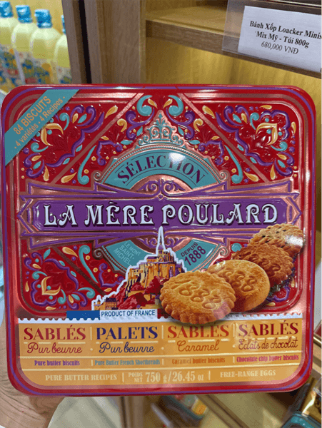 Bánh Quy Bơ La Mere Poulard Mix 4 Vị Pháp - Hộp 750g - Image 1
