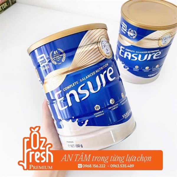 Sữa Bột Ensure New Taste With The Same Premium Nutrition Úc - Hộp 850gr