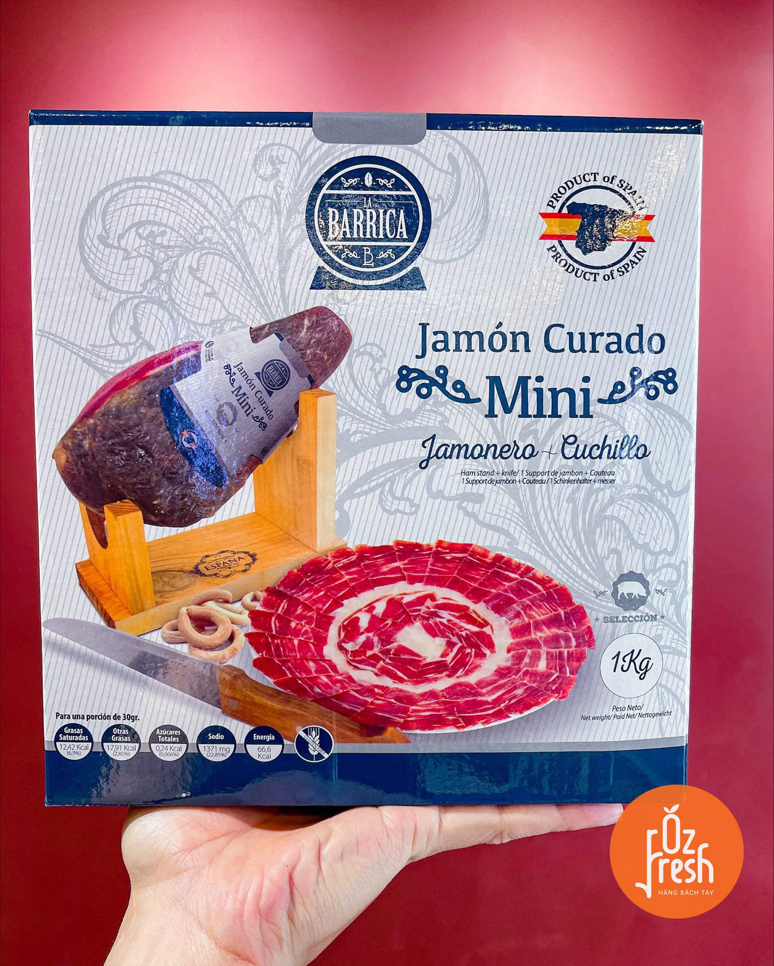 Đùi Heo Muối Jamon Curado Mini