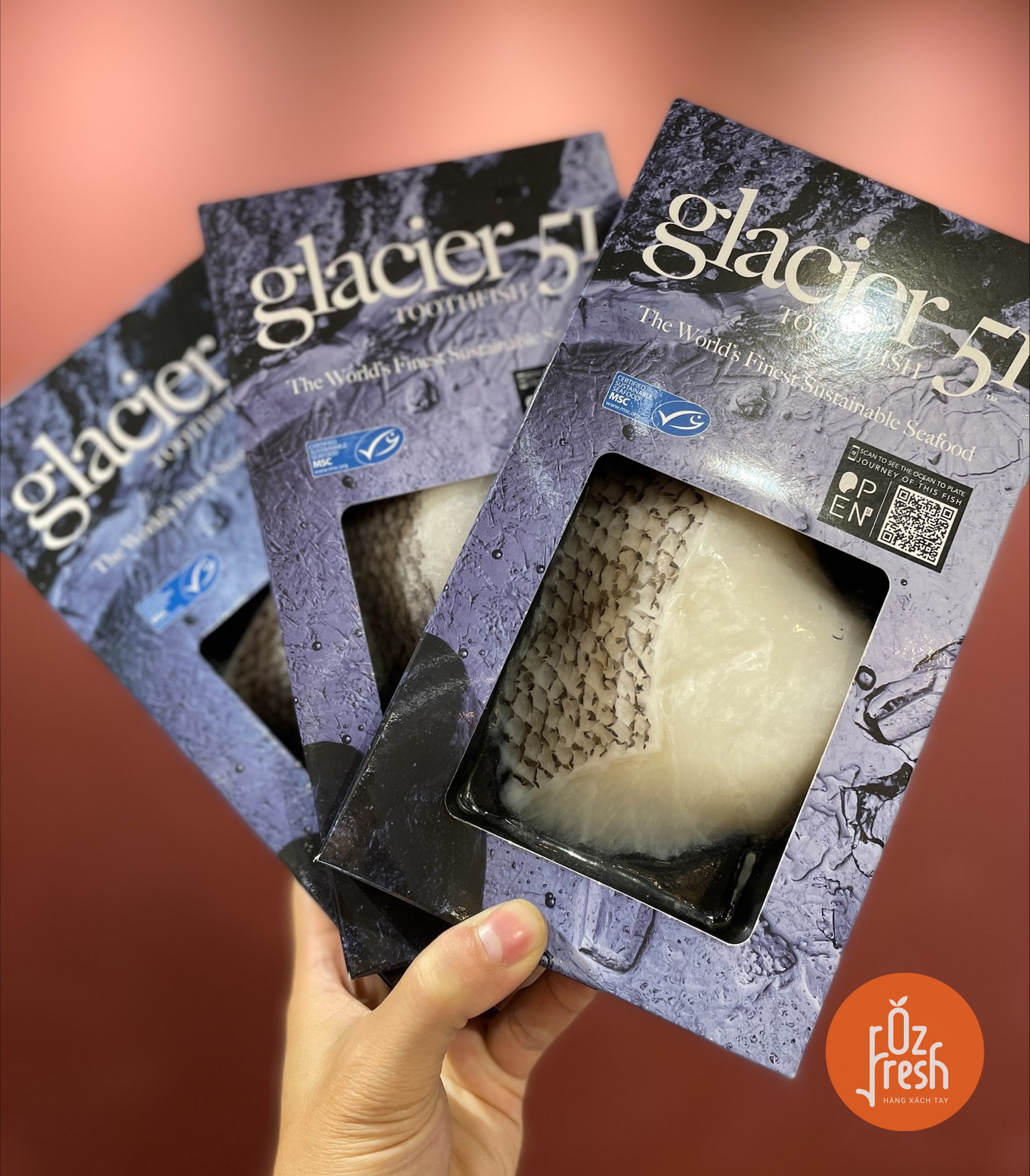 Cá Tuyết Úc ( Glacier 51 ToothFish ) Pack 150Gr