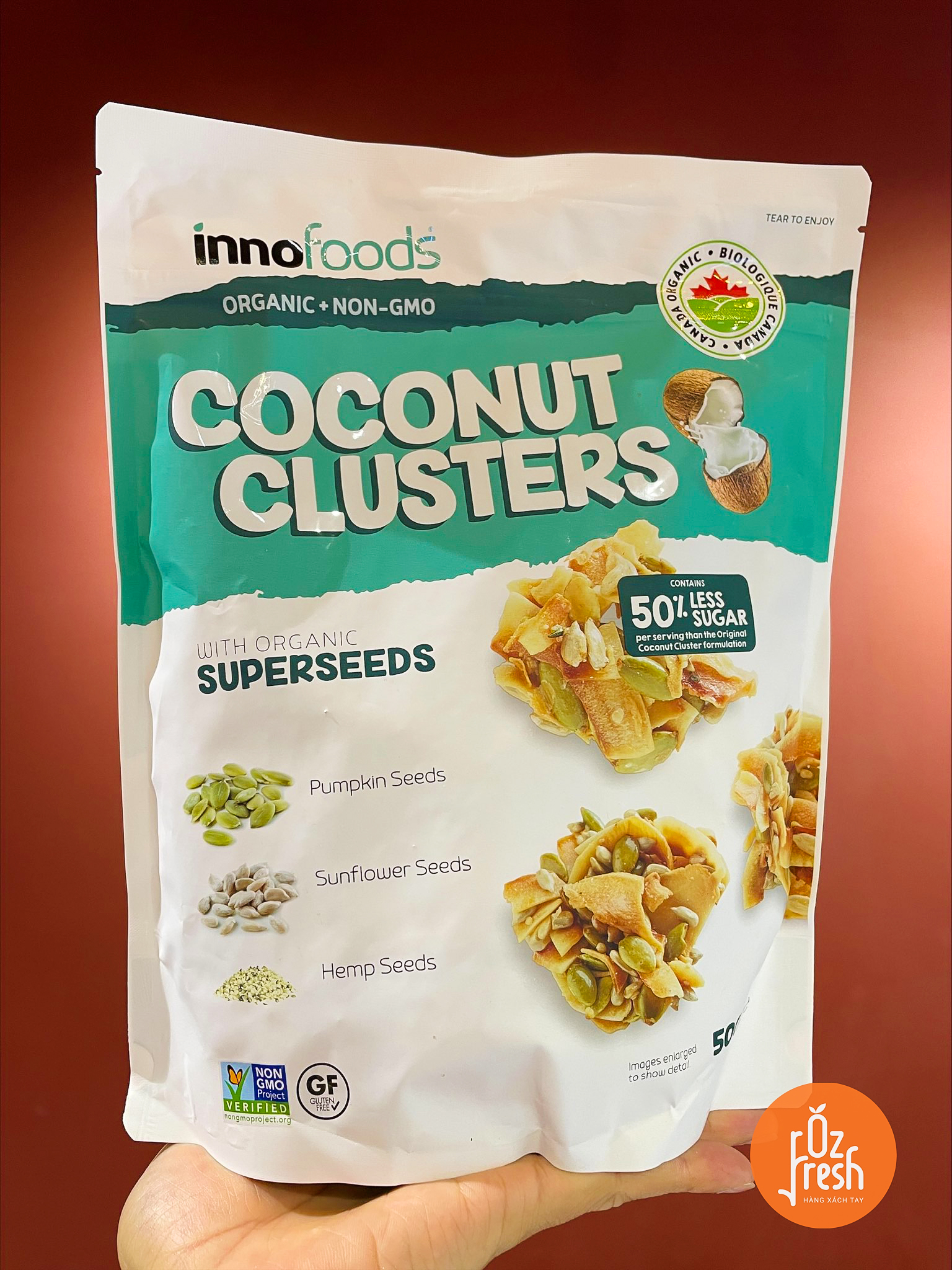 Bánh Dừa Nướng Phủ Hạt Mix Úc ( Coconut Clusters )