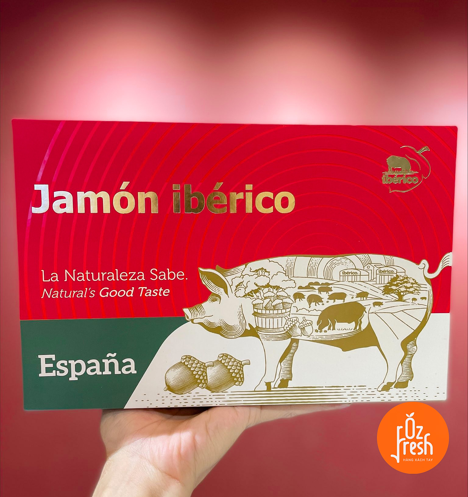 Đùi Heo Muối Jamon Iberico Espana Mini 1KG