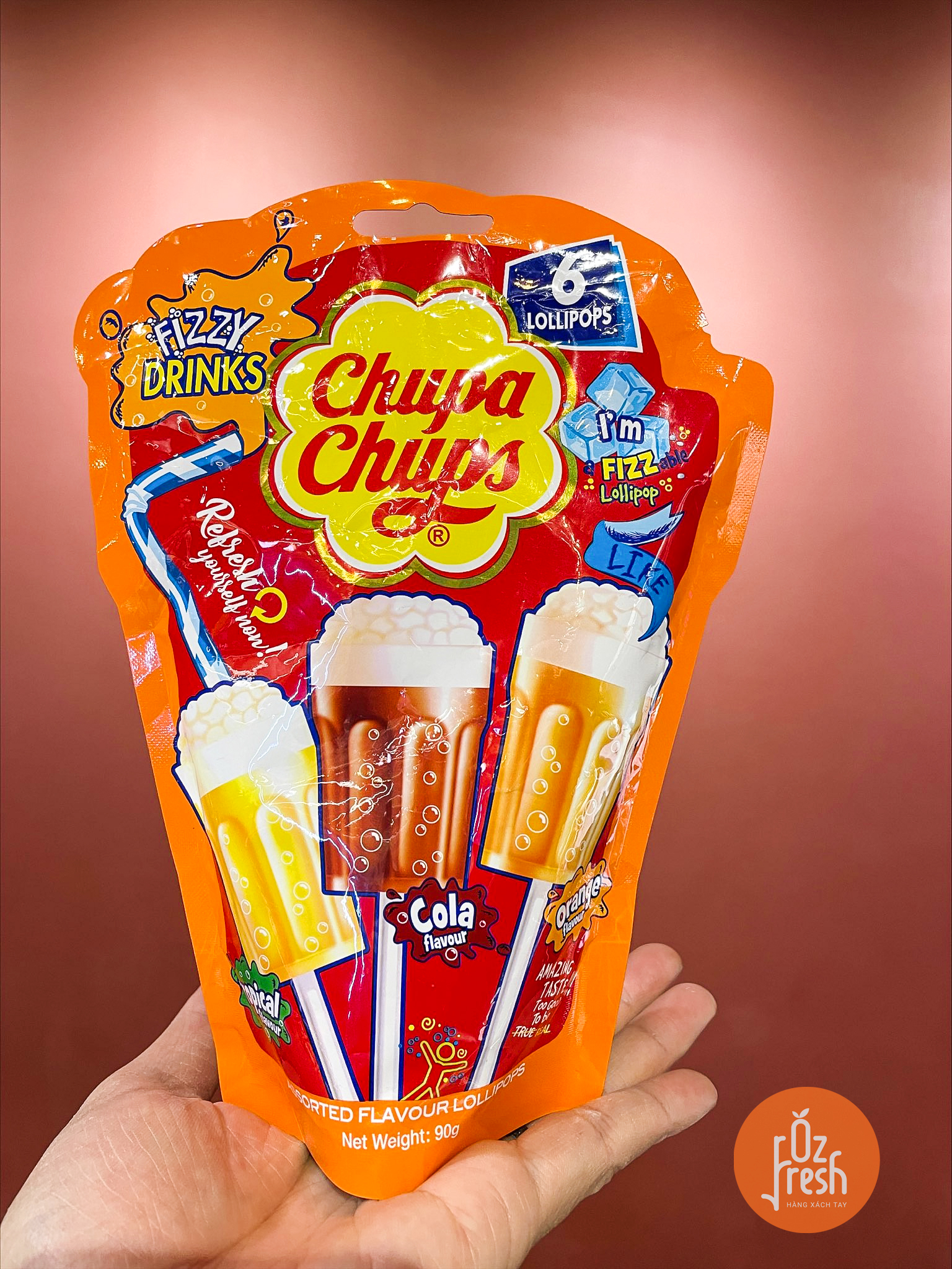 KẸO MÚT CHUPA CHUPS FIZZY DRINKS CANDY