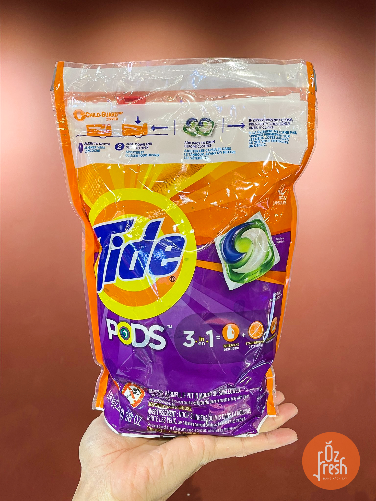 Viên Giặt Xả Tẩy Tide Pods 3in1 Mỹ